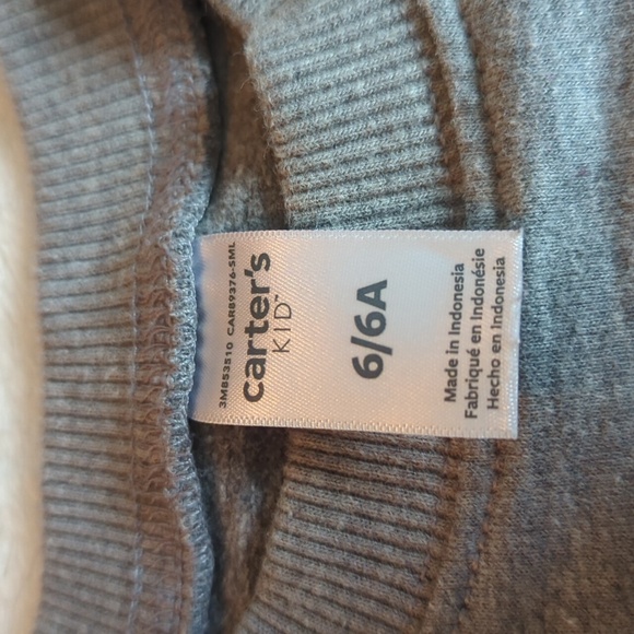 Carter's Dinosaur Sweatshirt 6/6 A - Picture 3 of 5